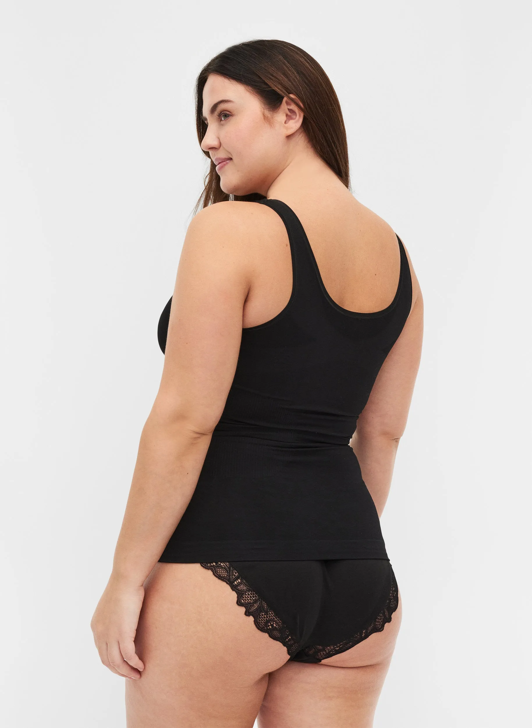 Zizzi Shapewear Vest in Black