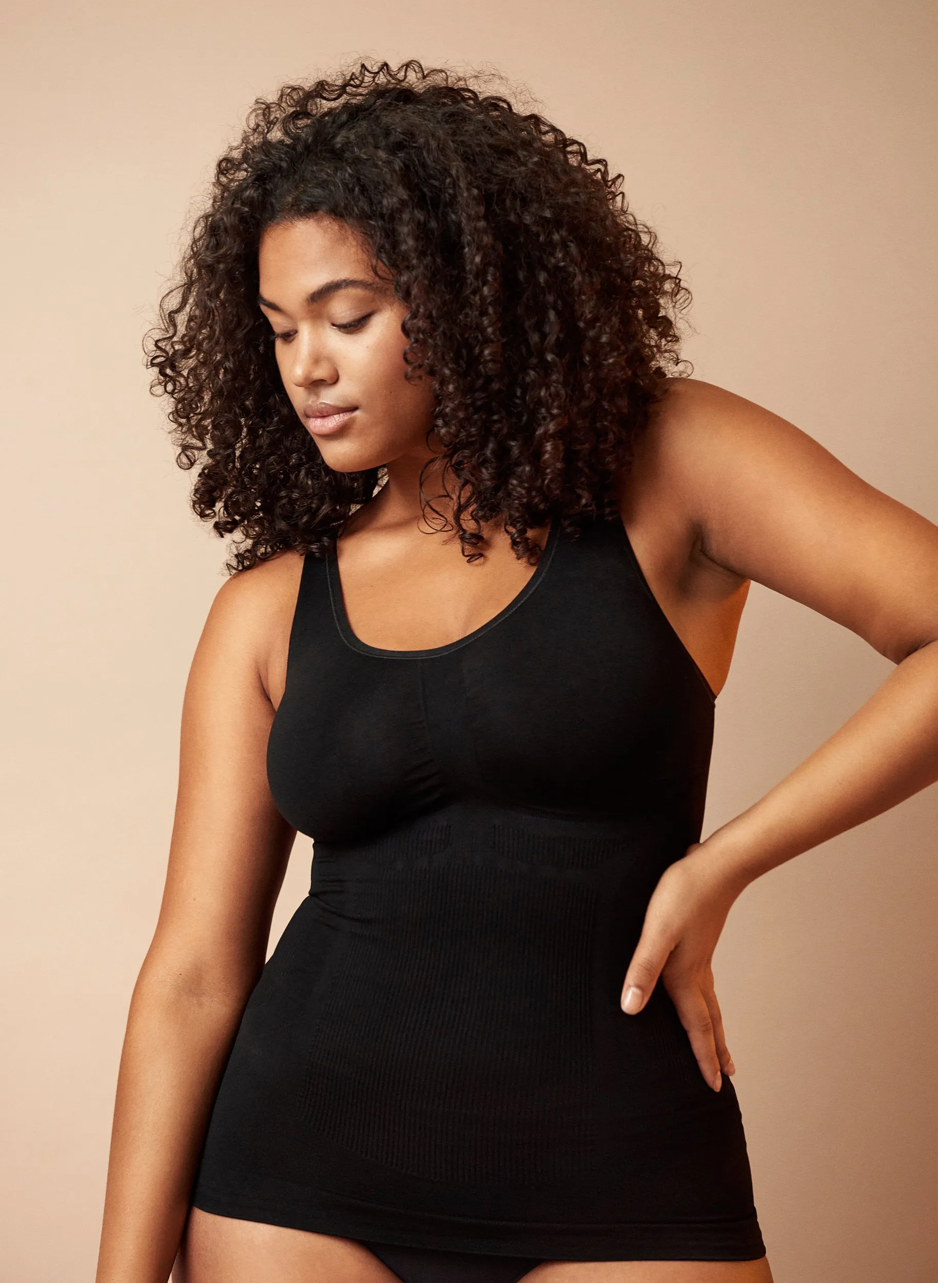 Zizzi Shapewear Vest in Black